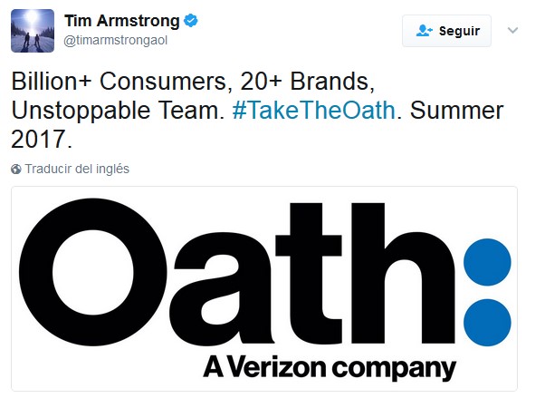 Oath, fusión de Yahoo y AOL